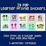 IB PYP Learner profile stickers - print cut peel paste - r