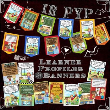 Preview of IB PYP  Learner Profile Posters and Banners  8.5x11 Paper