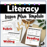 IB PYP/MYP Literacy Lesson Plan Template with Rubric