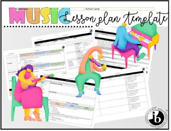 Preview of IB PYP/MYP Music inquiry based Lesson Plan Template