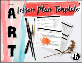 Preview of IB PYP/MYP Visual Arts Lesson Plan Template
