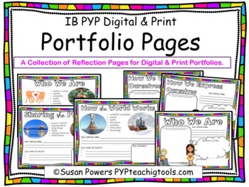Preview of IB PYP Portfolio Reflection & Assessment Tools Digital & Print