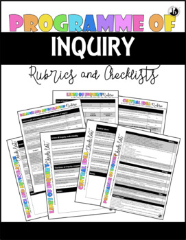 Preview of IB PYP Programme of Inquiry Checklists and Rubrics