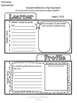 IB PYP Reflection and Goal Setting Print and Go Pack by 