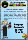 IB PYP Report Card Comments - English (Upper Primary )