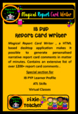 IB PYP Report Card Writer