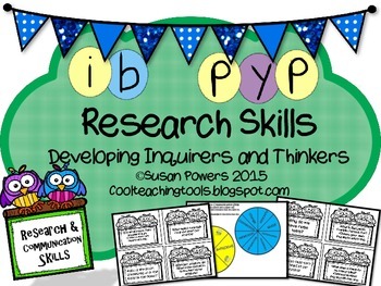 Preview of IB PYP Independent Research Skills Task Cards