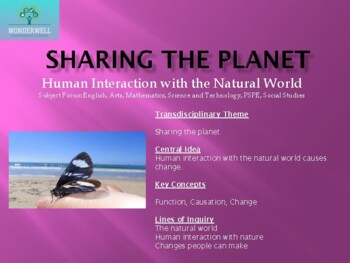 Preview of IB PYP - SHARING THE PLANET – HUMAN INTERACTION WITH THE NATURAL WORLD