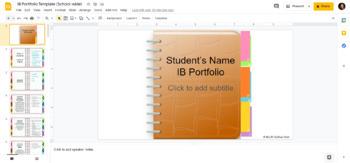 Preview of IB PYP School-wide Digital Portfolio