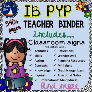 Preview of IB PYP Teacher Binder