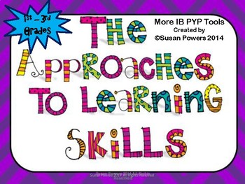 Preview of IB PYP Approaches to Learning Skills Posters for Little Kids