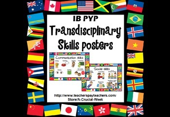 Preview of IB PYP Approaches to Learning Posters (world flags edition)