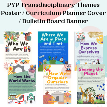 Preview of IB PYP Transdisciplinary Themes Poster / Curriculum Planner Cover