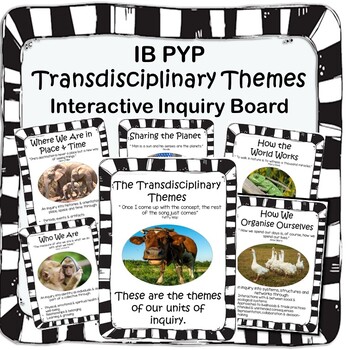 Preview of IB PYP Transdisciplinary Themes Posters with Famous Quotes