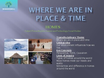 Preview of IB PYP - WHERE WE ARE IN PLACE AND TIME - HOMES - PLANNER & RESOURCES