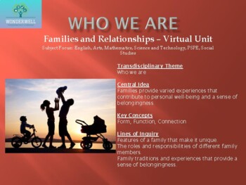 Preview of IB PYP – WHO WE ARE – FAMILIES AND RELATIONSHIPS - PLANNER & RESOURCES
