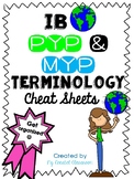 IB PYP and MYP Terminology Cheat Sheets