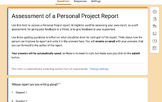 IB Personal Project - form to support assessing the PP report