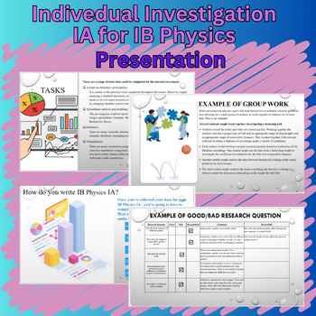 Preview of IB Physics Individual Investigation Complete Guide: Presentations and Handout