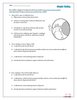 Preview of Circular Motion Worksheet for Video Lesson