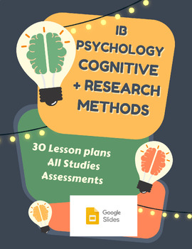 Preview of IB Psychology Cognitive Psychology + Research Methods Units Bundle