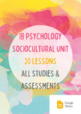 IB Psychology Sociocultural FULL Unit; with Lessons, Slide