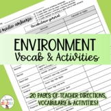 IB Spanish Environment Vocabulary & Activities