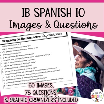 Preview of IB Spanish Images & Questions for Individual Oral