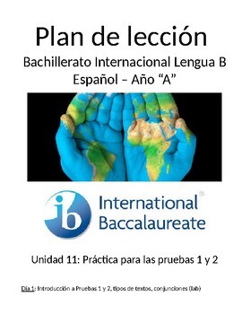 Preview of IB Spanish Paper 1 and Paper 2 practice for IB exam - (Año "A")