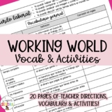 IB Spanish Working World, Work Vocabulary & Activities