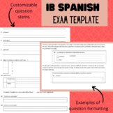 IB Spanish practice exam template
