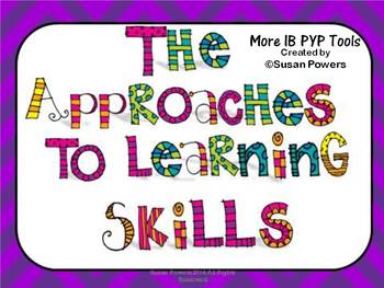 Preview of IB PYP Approaches to Learning Skills Posters for Big Kids
