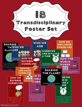 Preview of IB Transdisciplinary Themes and Indicators Poster Set