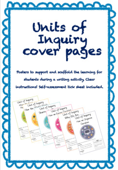 Preview of IB UNIT OF INQUIRY COVER PAGES