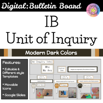 Preview of IB Unit of Inquiry Board - Digital Display (PYP or MVP Virtual Classroom)