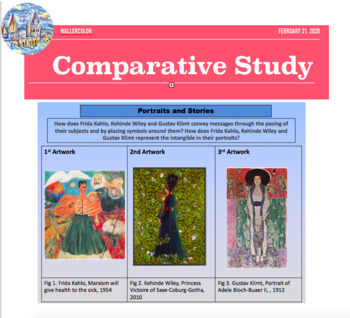 Preview of IB Visual Art Comparative Study: Template, Rubric and Project Outline