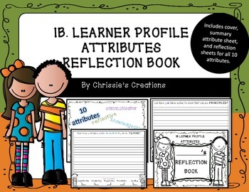 Preview of International Baccalaureate IB Learner Profile Reflection Book