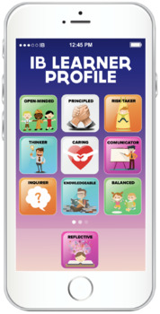 Preview of IB learner profile smarthphone Poster