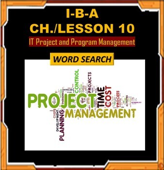 Preview of IBA CH./LESSON #10  {WORDS SEARCH}