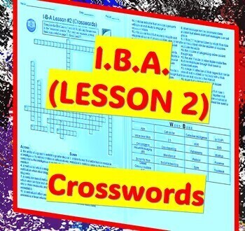 Preview of IBA Lesson 2  (Crosswords)