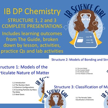 Preview of IBDP Chemistry Structure 1, 2 and 3 Teaching PowerPoints