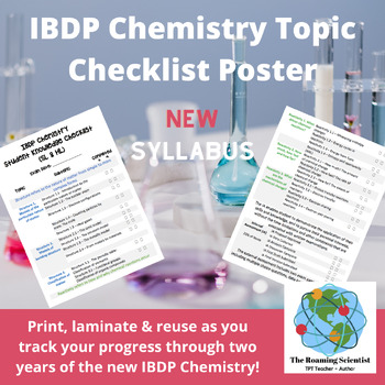 Preview of IBDP Chemistry Student Knowledge Checklist Poster (New Syllabus)