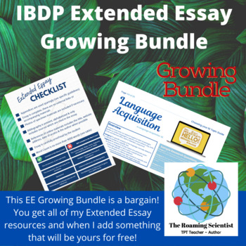 Preview of IBDP Extended Essay Growing Bundle!