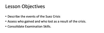 Preview of IBDP History: The Suez Crisis