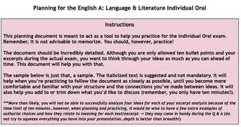 Preview of IBDP Language & Literature IO Planning Document (detailed)
