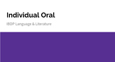IBDP Language & Literature - Running the Individual Oral Bundle
