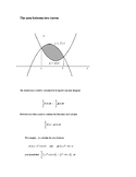 IBHL Calculus :  area between curves and volume of revolution