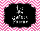 IB/PYP Learner Profile-Chevron Print Background