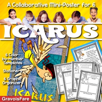 Preview of ICARUS — Greek Mythology Mini-Poster Project and Graphic Organizers Activity
