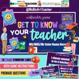 ICE BREAKER GAME-Get to know your teacher